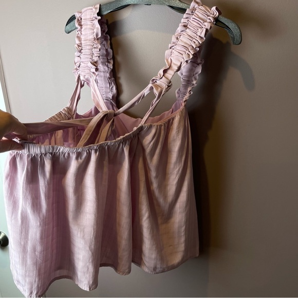 Pink Lily Nothings Impossible Ruffle Straps Berry Tank 2XL - Picture 8 of 14